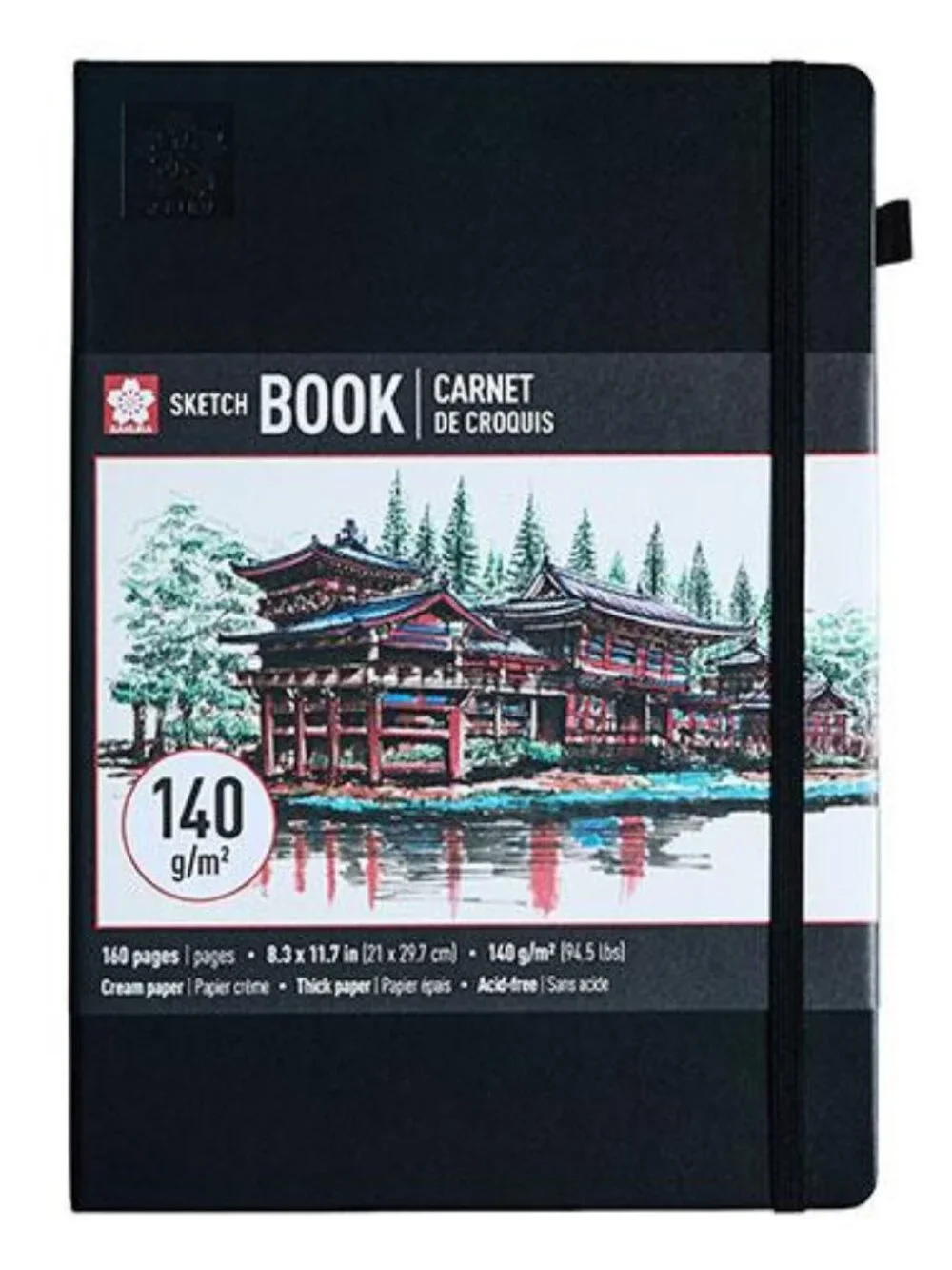 Sakura Sketch Book 160 Pages Cream Paper 8.3